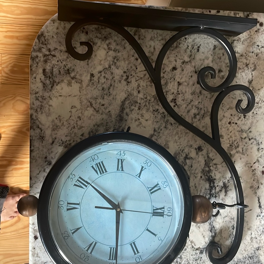 Old fashioned train clock